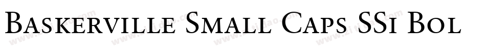 Baskerville Small Caps SSi Bold Small Caps字体转换